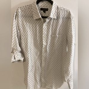 Banana Republic Linen slim fit button shirt size L